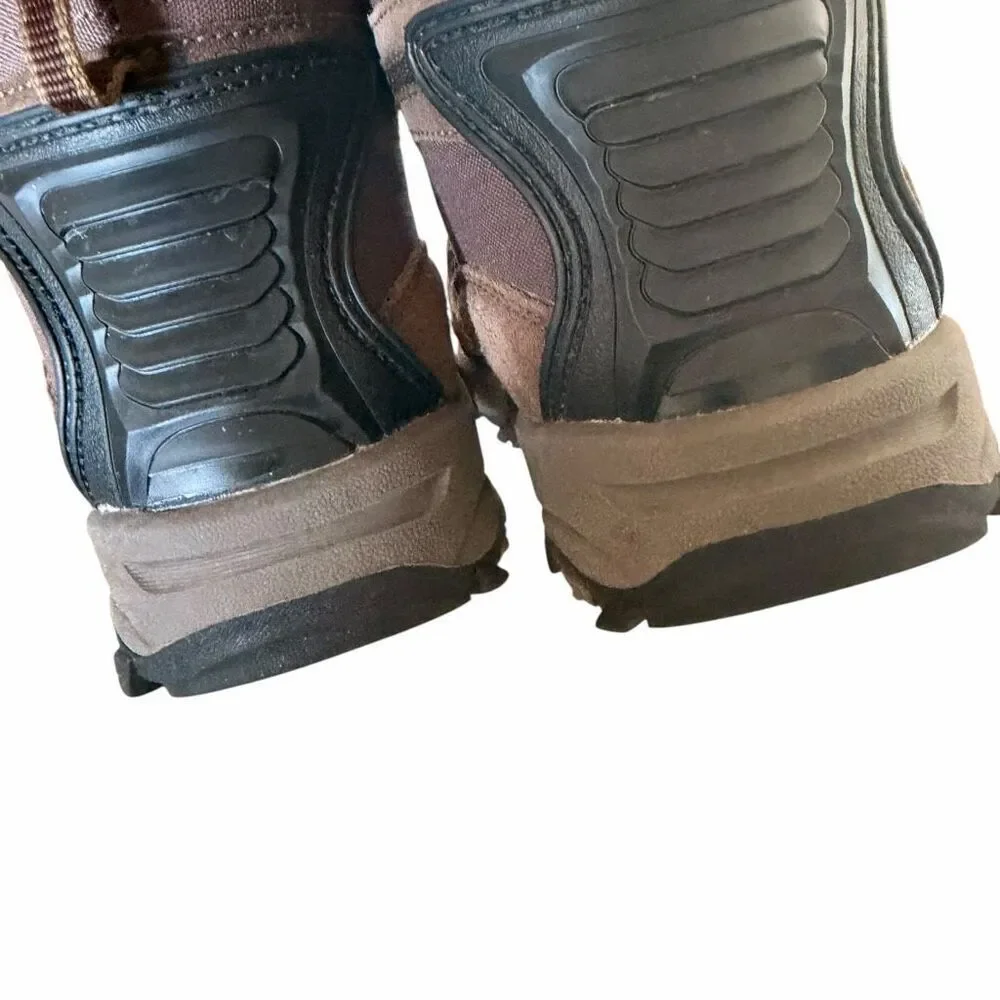 Northside Rampart Mid Suede Upper waterproof kids hiking boots brown SZ 5
